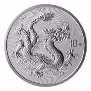 2026 1oz China Dragon .999 Silver Coin BU